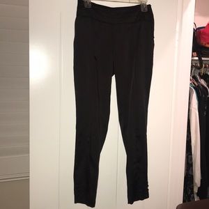 Fancy black silk pants